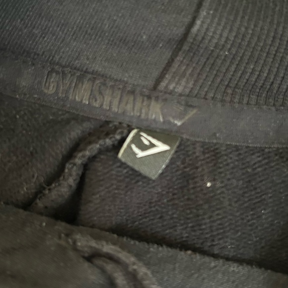GymShark Cropped Black Hoodie Size L - Picture 5 of 5
